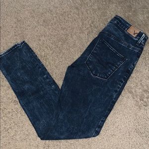 Dark Acid Wash Sky High Jegging